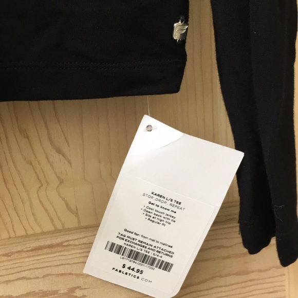 Fabletics Black Open Back Top - Picture 2 of 6
